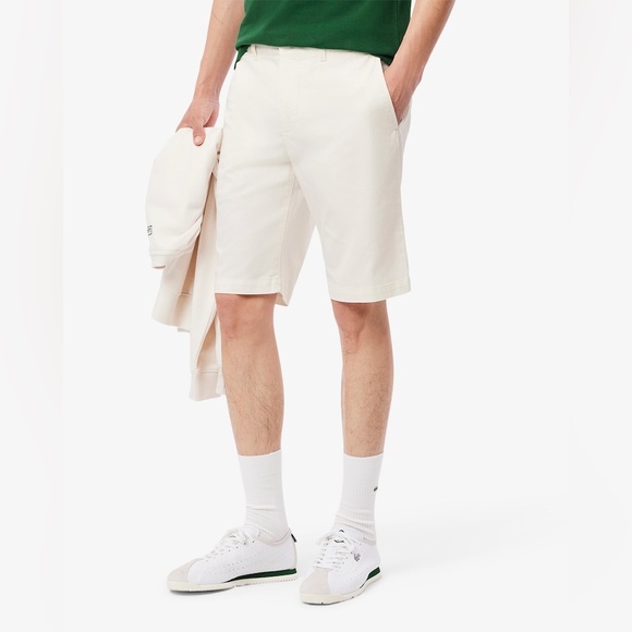 Lacoste Men’s Cotton Performance Stretch Cotton Shorts Sz 42 (US 32) NWT